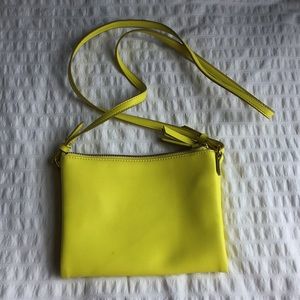Old Navy neon yellow cross body bag or clutch!